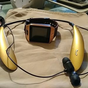 Smart watch andheadset. This device can be used wi
